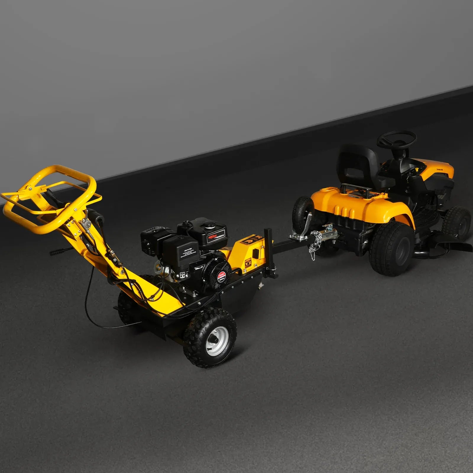 MechMaxx 15" 15HP 420cc DUCAR E-Start Stump Grinder with Tow Bar, Model SG380