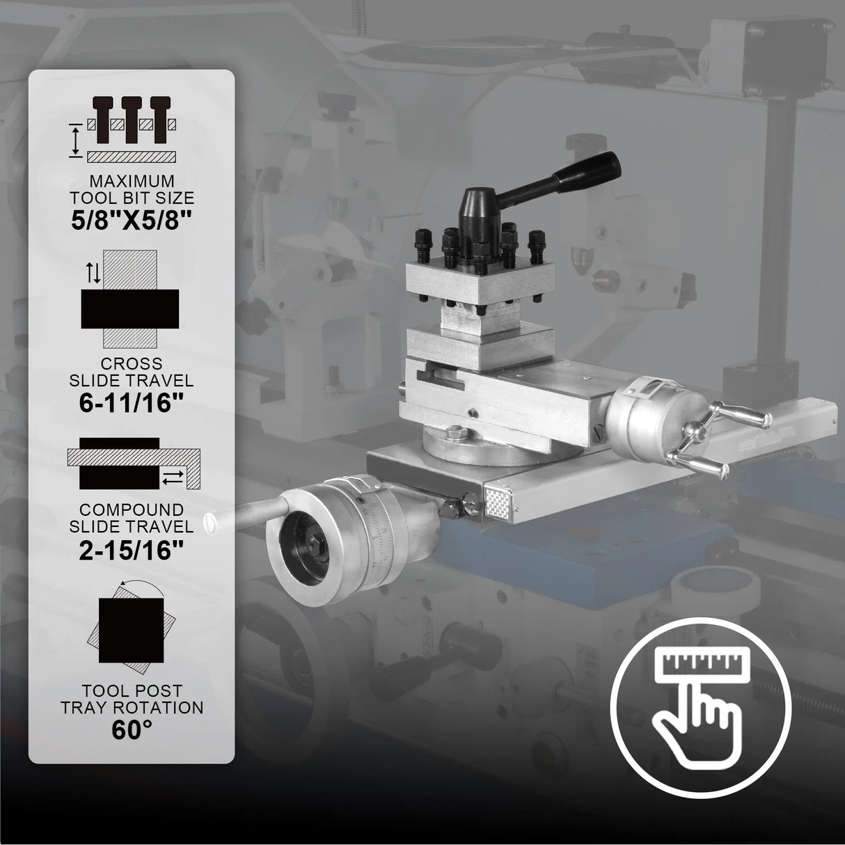 MechMaxx 13x40 Industrial Heavy Duty Metal Lathe, Model 1340G