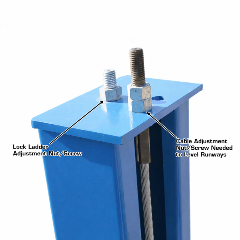 Atlas 414A 14,000 lb 4-Post Alignment Lift with RJ8 Rolling Jacks Combo