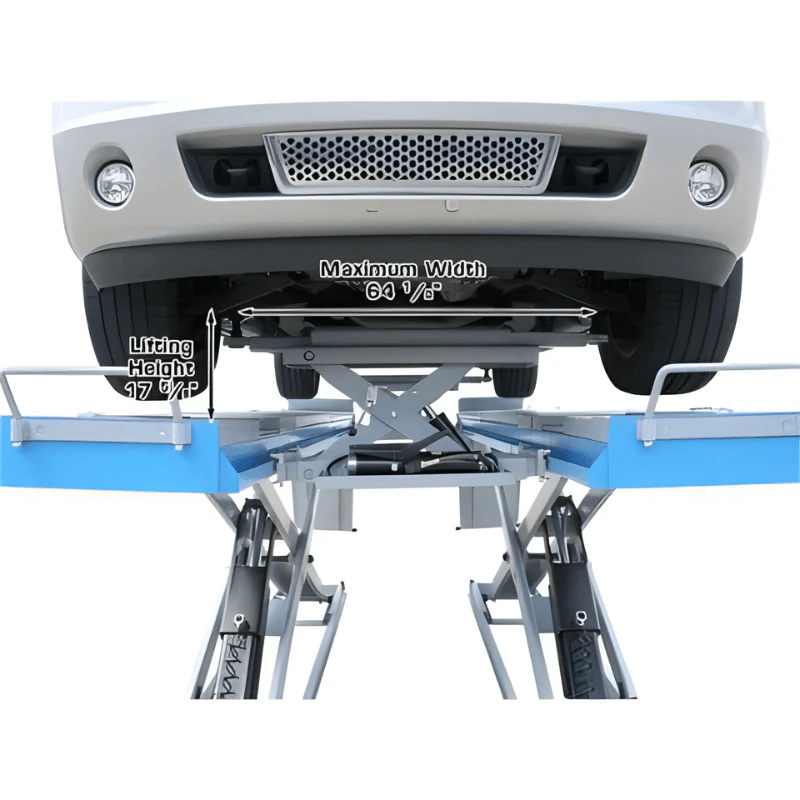 Atlas 12ASL 12,000 lb Scissor Alignment Lift with Turntables and Slip Plates