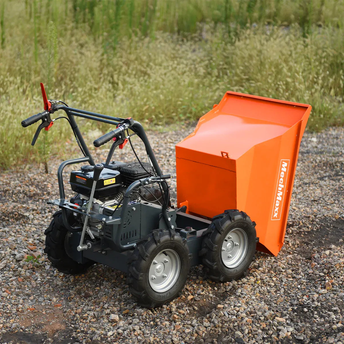 MechMaxx 660 lb Capacity 7HP Gas Powered Wheelbarrow Mini Dumper with 3F+1R Gearbox, Model T30