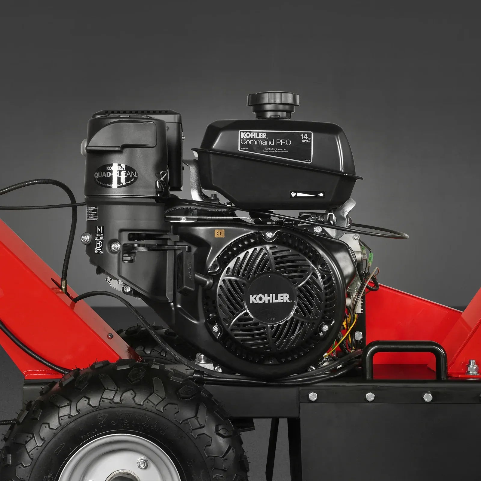 MechMaxx 15" 14HP 429cc KOHLER E-Start Stump Grinder with Tow Bar, Model SG380