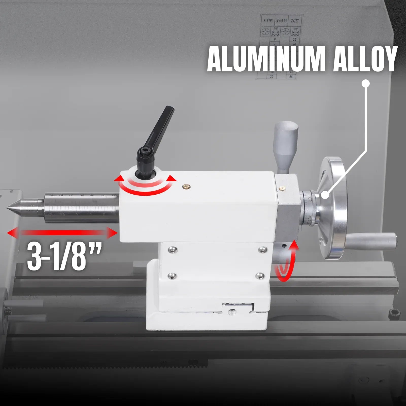 MechMaxx 11x30 Industrial Metal Lathe Machine with DRO, Model 1130VD