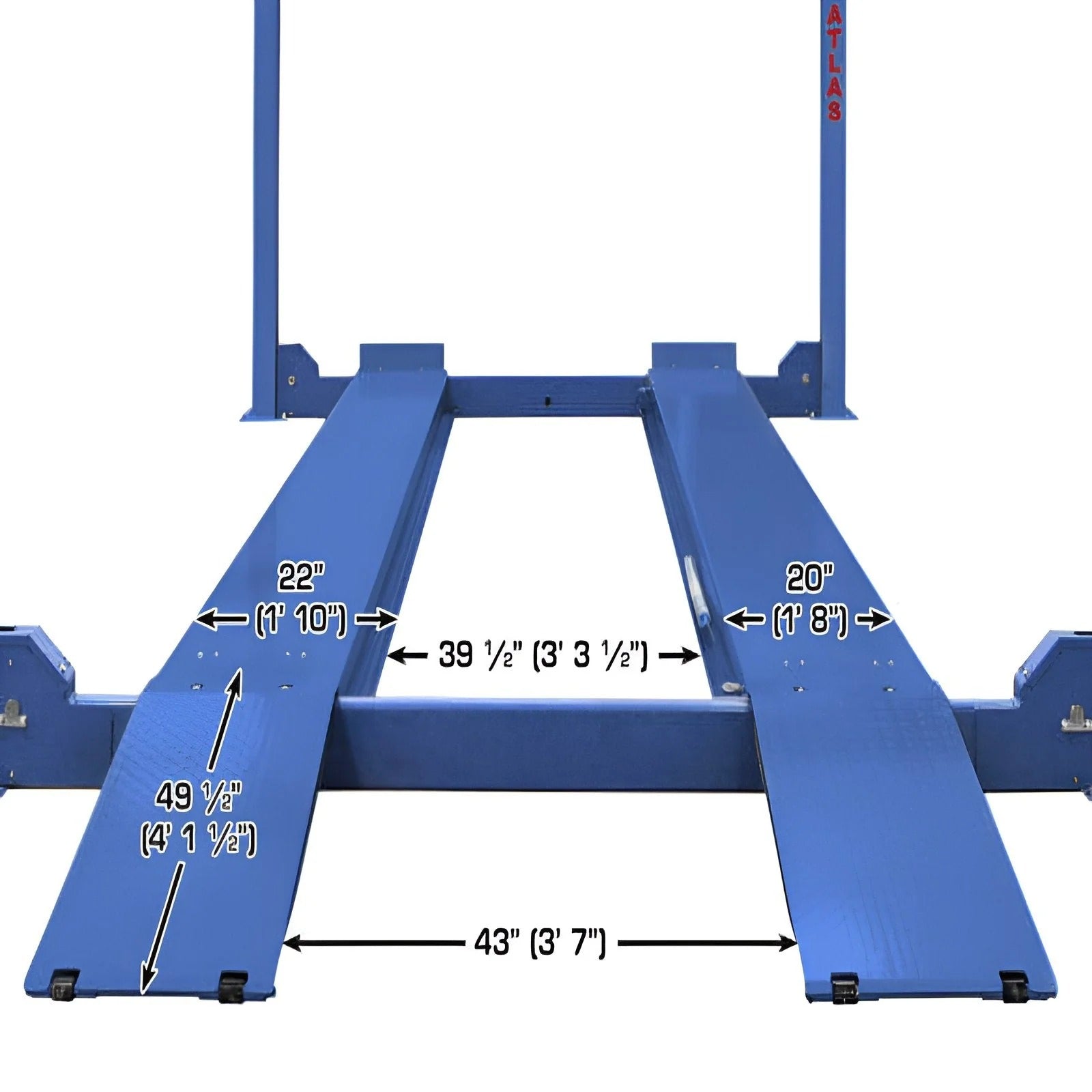 Atlas 14,000 lb ALI Certified 4-Post Car Lift