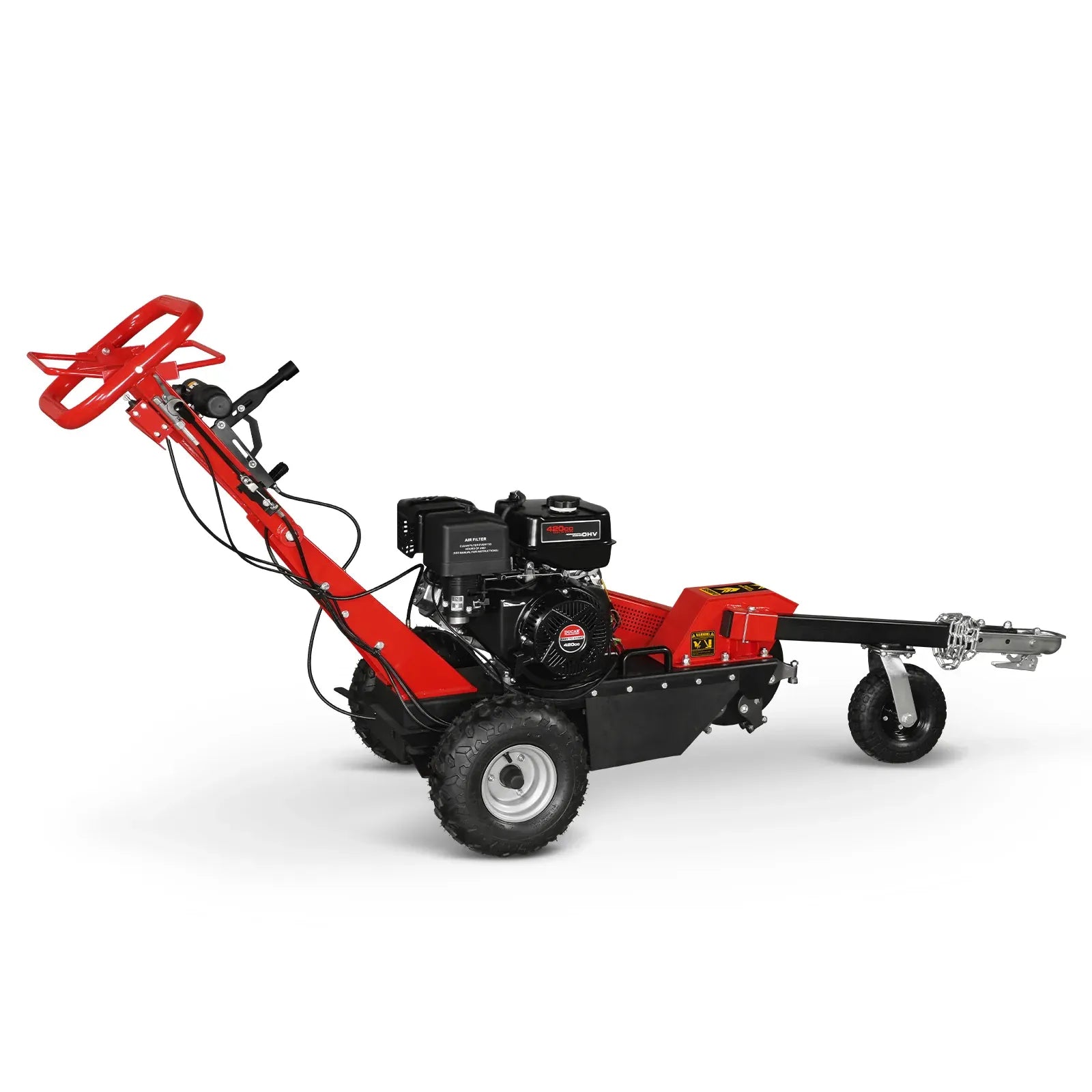 MechMaxx 15" 15HP 420cc DUCAR E-Start Stump Grinder with Tow Bar, Model SG380