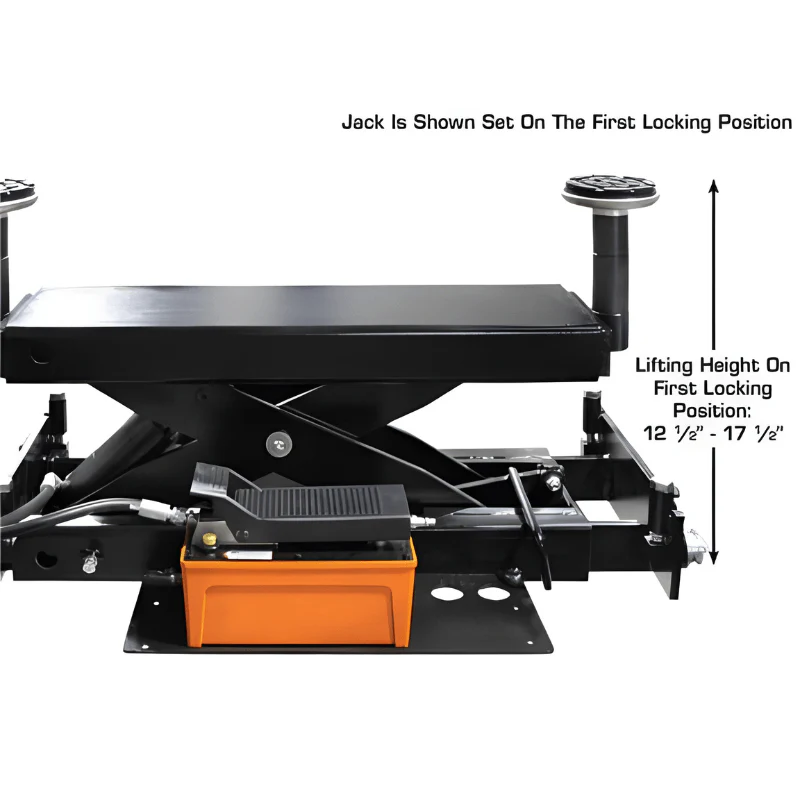 Atlas 412A 12,000 lb 4-Post Alignment Lift with RJ6 Rolling Jacks Combo