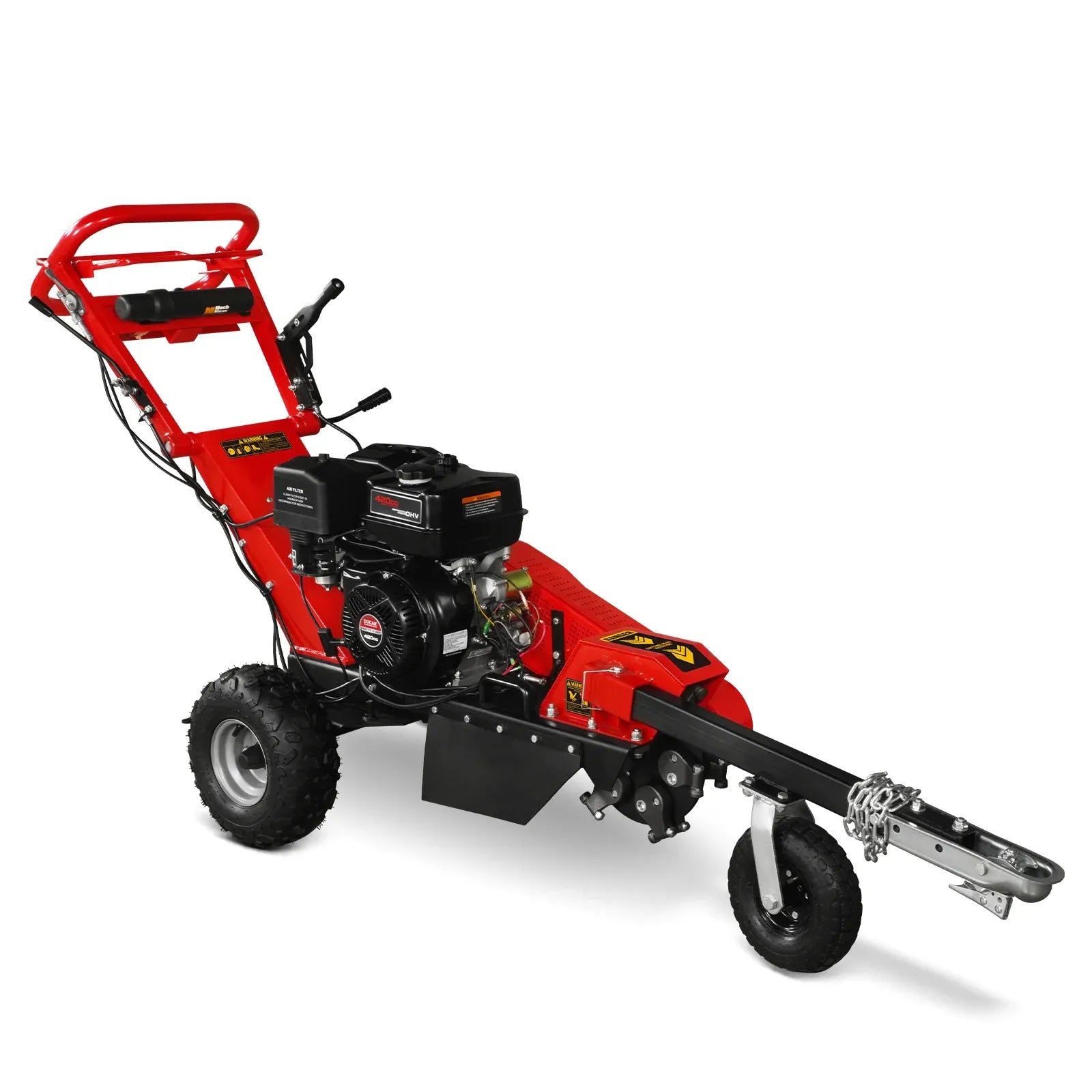 MechMaxx 15" 15HP 420cc DUCAR E-Start Stump Grinder with Tow Bar, Model SG380