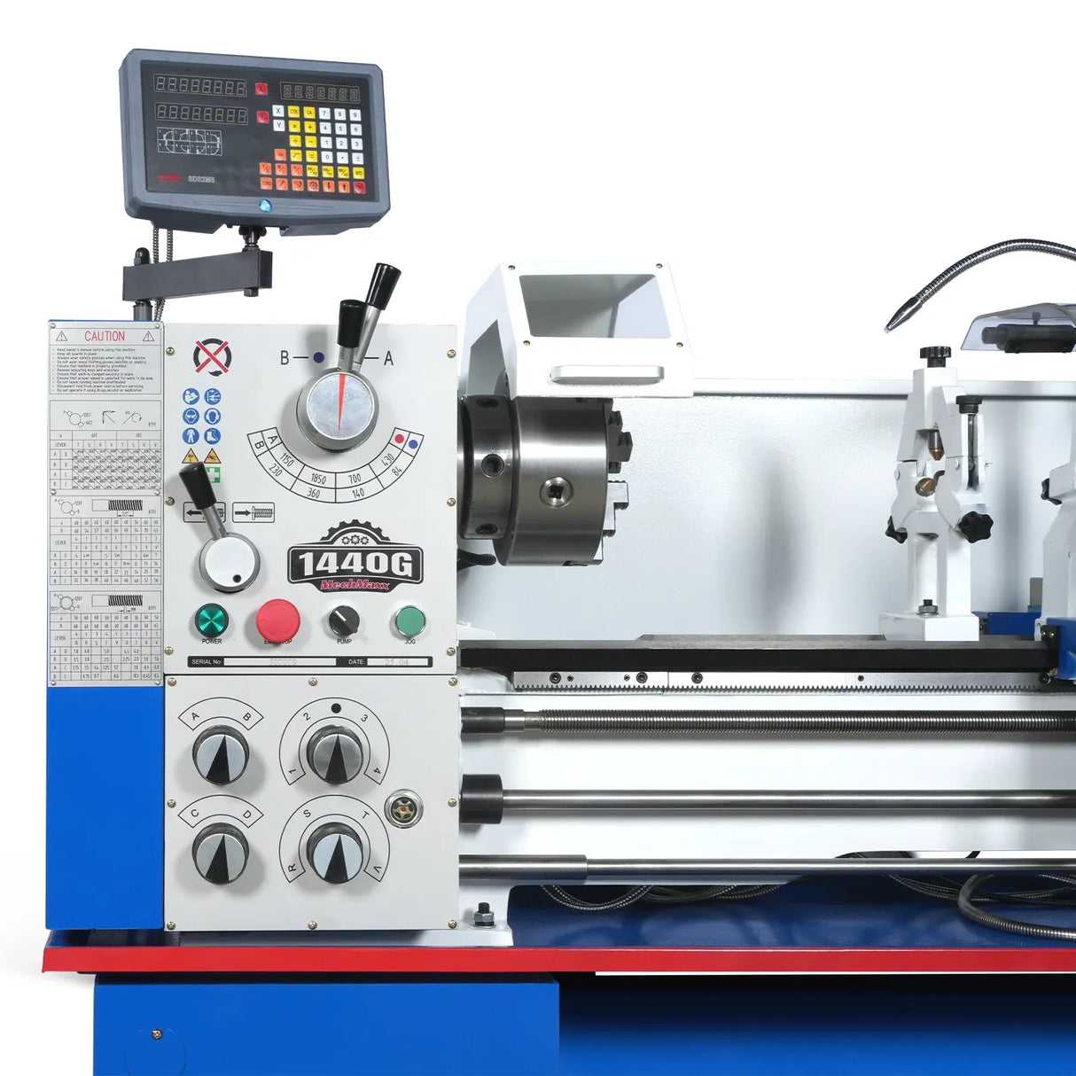 MechMaxx 14x40 Industrial Metal Lathe Machine with DRO, Model 1440G