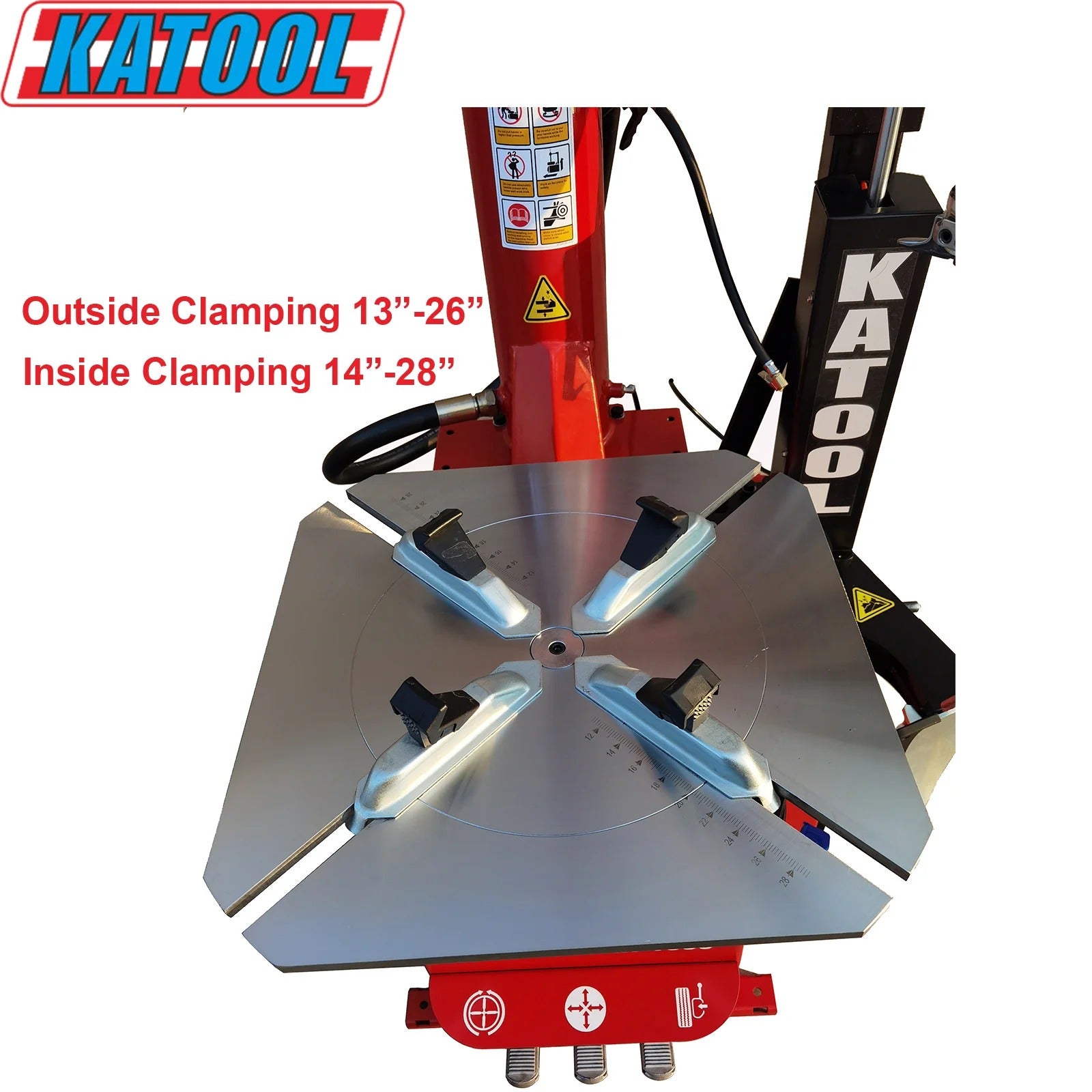 Katool KT-T835 Tire Changer with Single Assist Arm for 12"-28" Rims