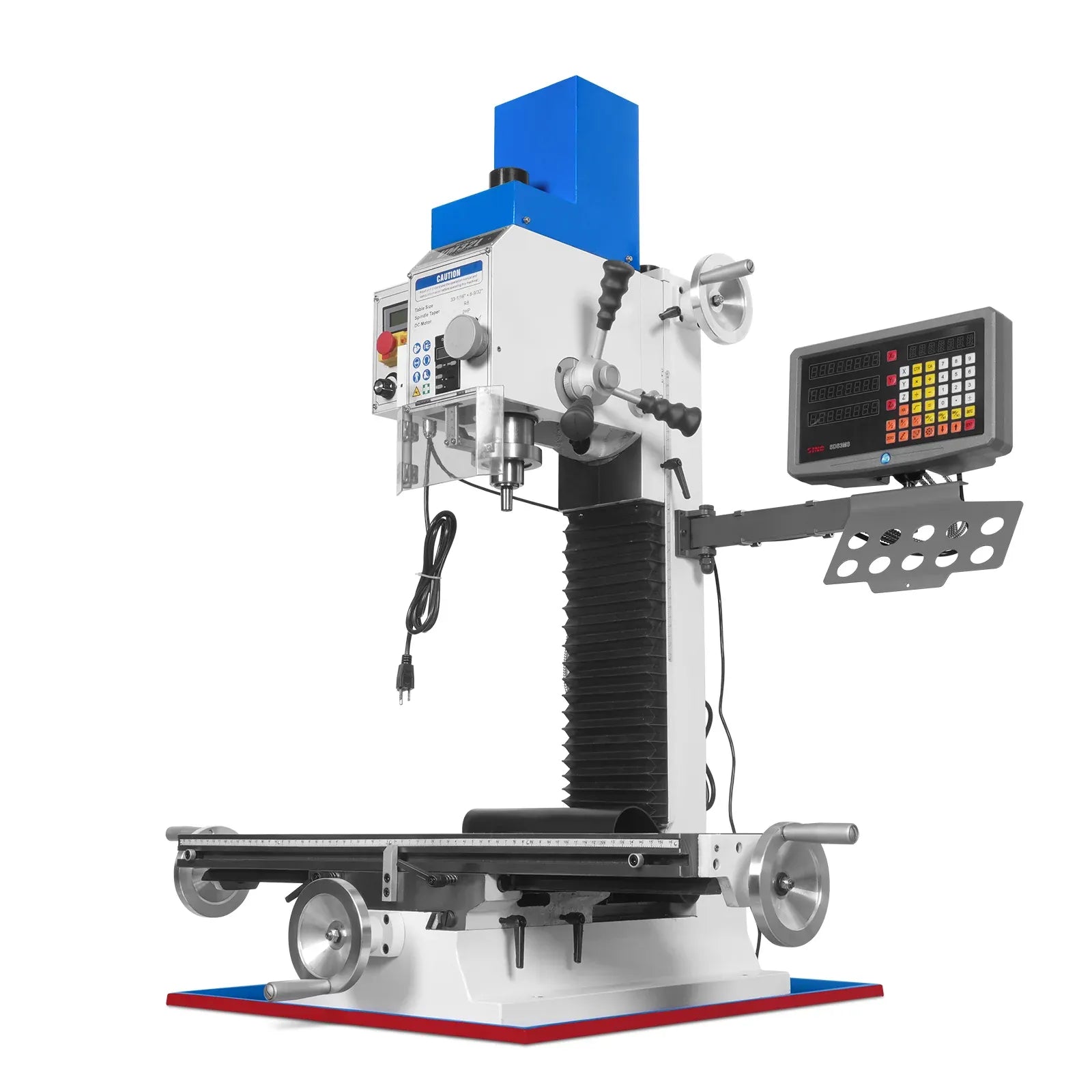 MechMaxx 8x33 Industrial Benchtop Mill Drill Machine with DRO, Model VM32LD