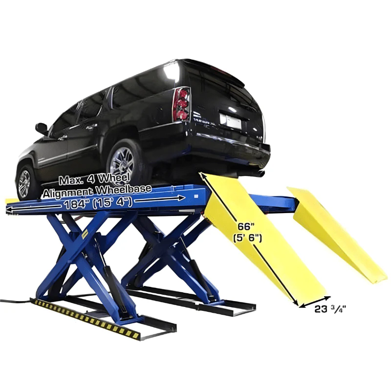 Atlas PX16A Scissor Alignment Lift with RJ8 Rolling Bridge Jacks Combo