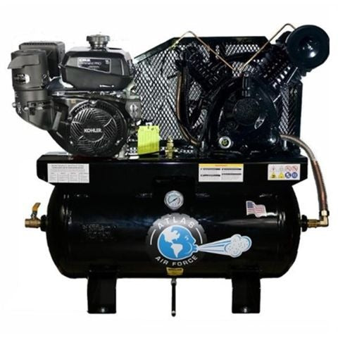 Atlas Air Force AF14 14HP 30 Gallon Gas-Powered Air Compressor