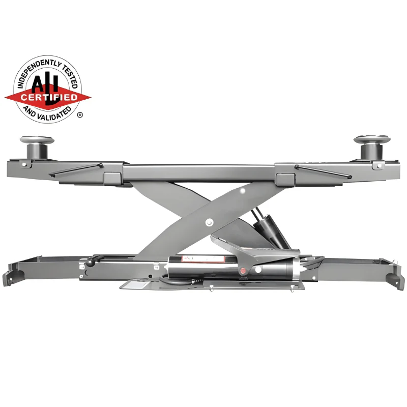 Atlas PVL14 Platinum ALI Certified 14,000 lb 4-Post Lift with RJ7 Rolling Jacks Combo