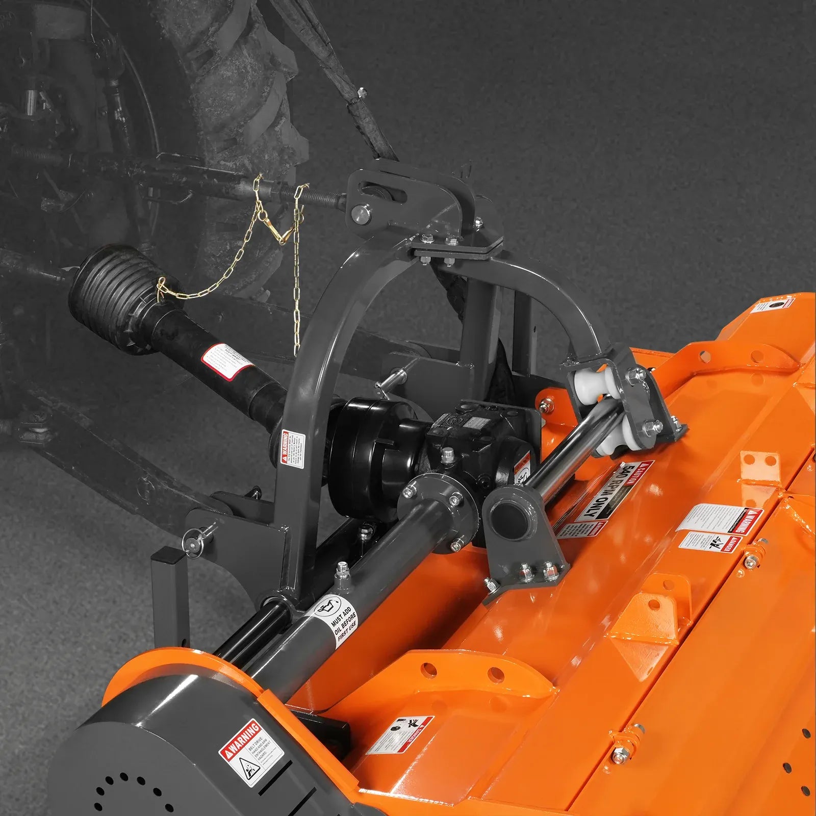 MechMaxx 78" Heavy Duty PTO Flail Mower with Hydraulic Side Shift, 3-Point Hitch, 50–85HP, Model KDK78H