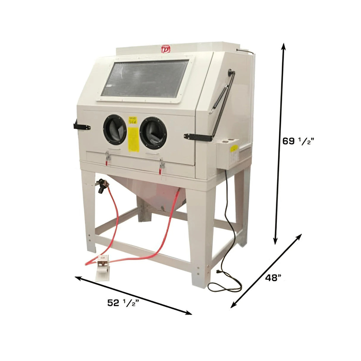 Atlas SBC990 Large Sandblast Cabinet with Vacuum Dust Collection System and Foot Pedal Control