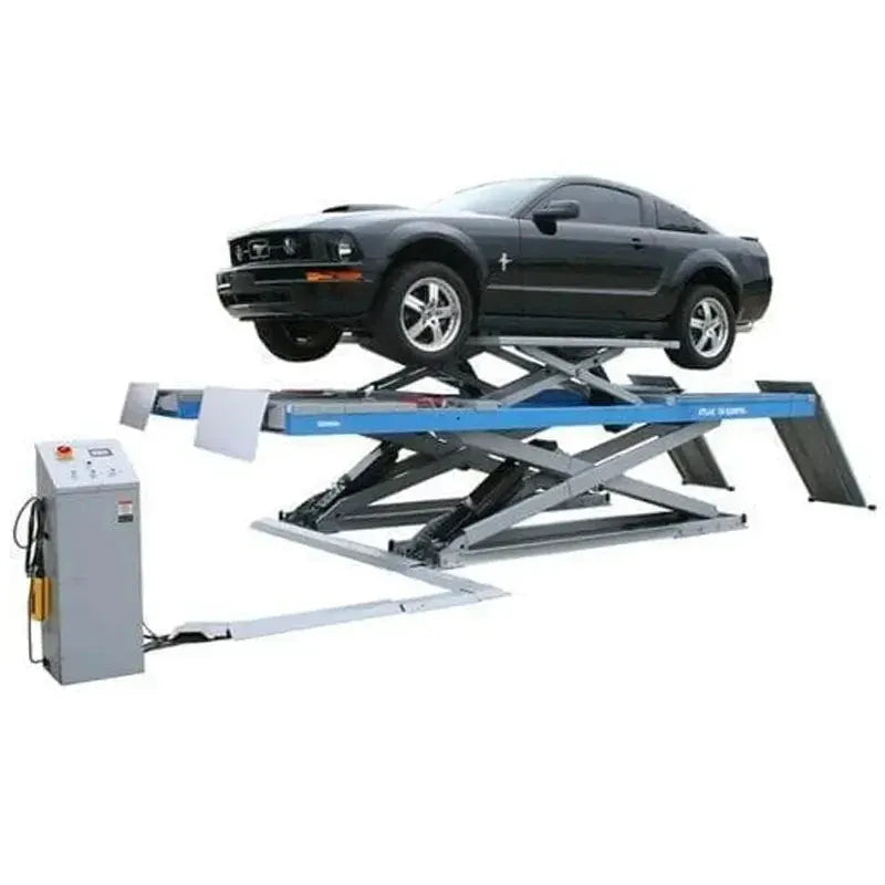 Atlas 12AWFSL 12,000 lb Alignment Scissor Lift with RJ6 Rolling Jacks Combo