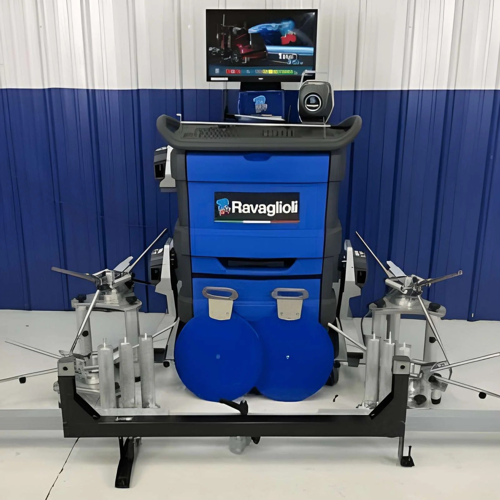 Edge Express Heavy-Duty Truck Alignment System with Bluetooth CCD Sensors and No Roll-Back Capability