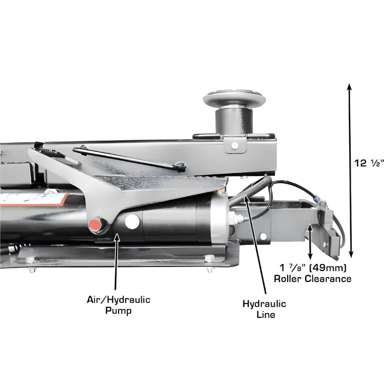 Atlas PVL14 Platinum ALI Certified 14,000 lb 4-Post Lift with RJ7 Rolling Jacks Combo