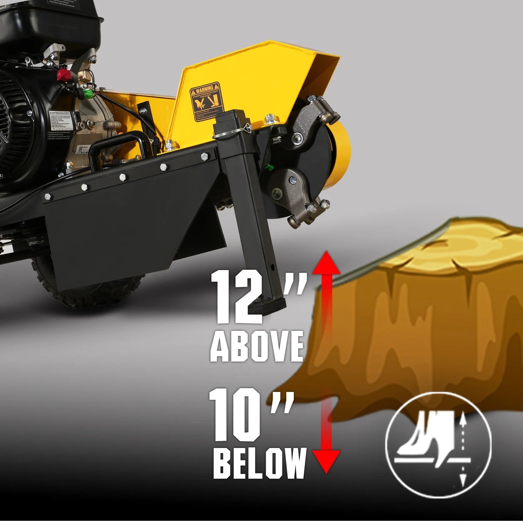 MechMaxx 15HP 420cc Gas Powered Tree Stump Grinder, Model SGR1500