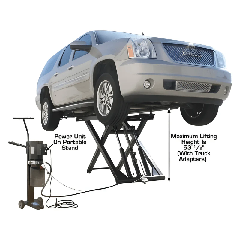 Atlas 6MR Portable Mid-Rise Scissor Lift 6,000 lb Capacity