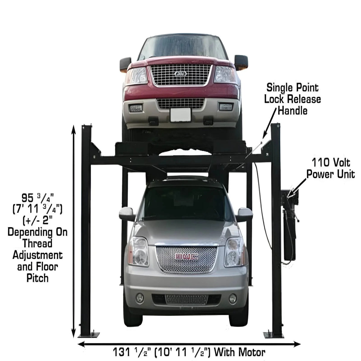 Atlas PRO9000 9,000 lb Capacity 4-Post Garage Vehicle Lift