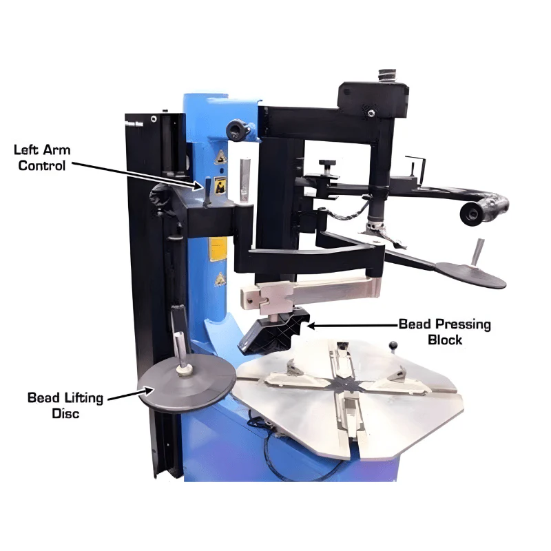 Atlas TC289DAA Rim Clamp Tire Changer & WB11 Wheel Balancer Combo – Commercial Grade Package
