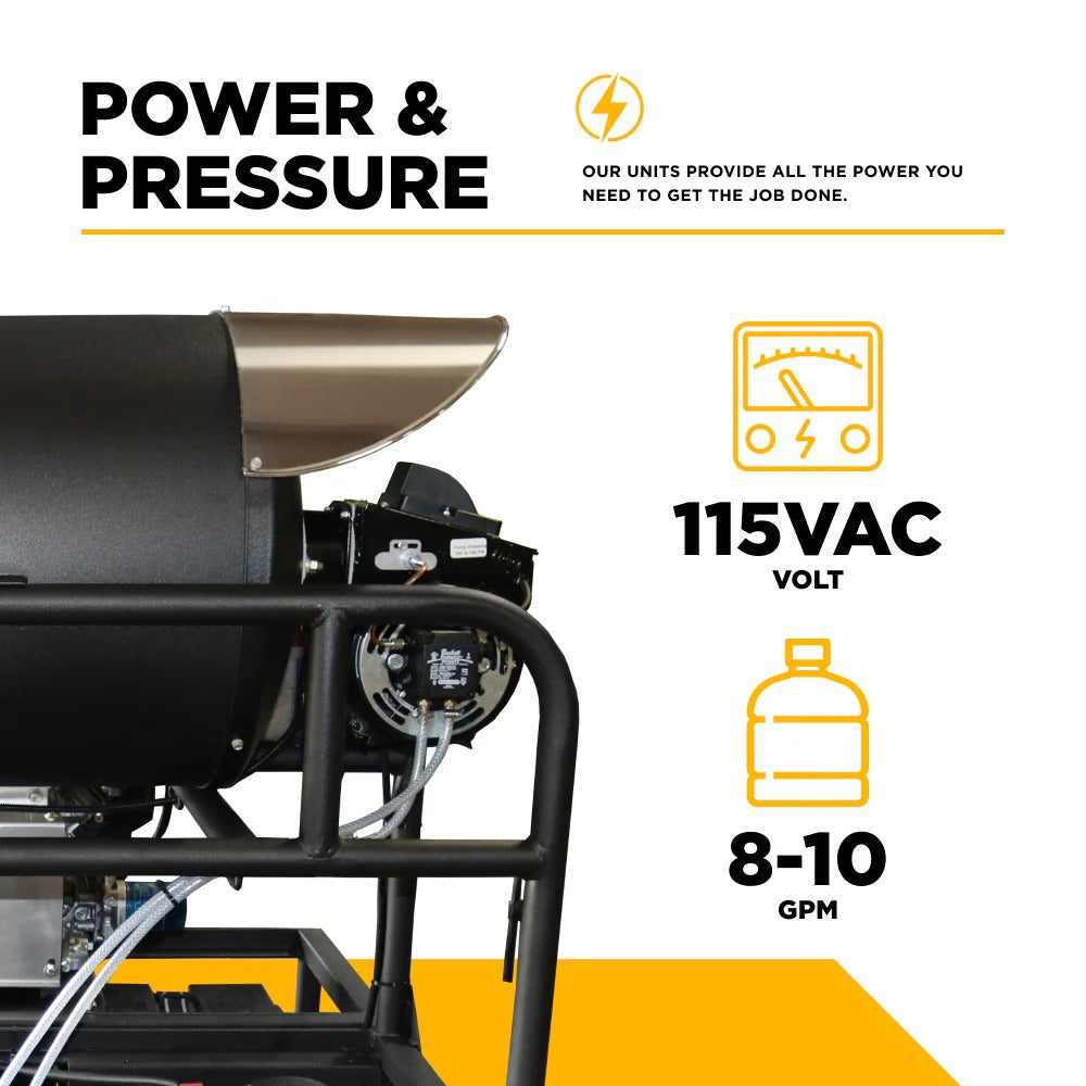 BE Power Equipment Diesel Hot Box 115V 8–10 GPM - 99115V
