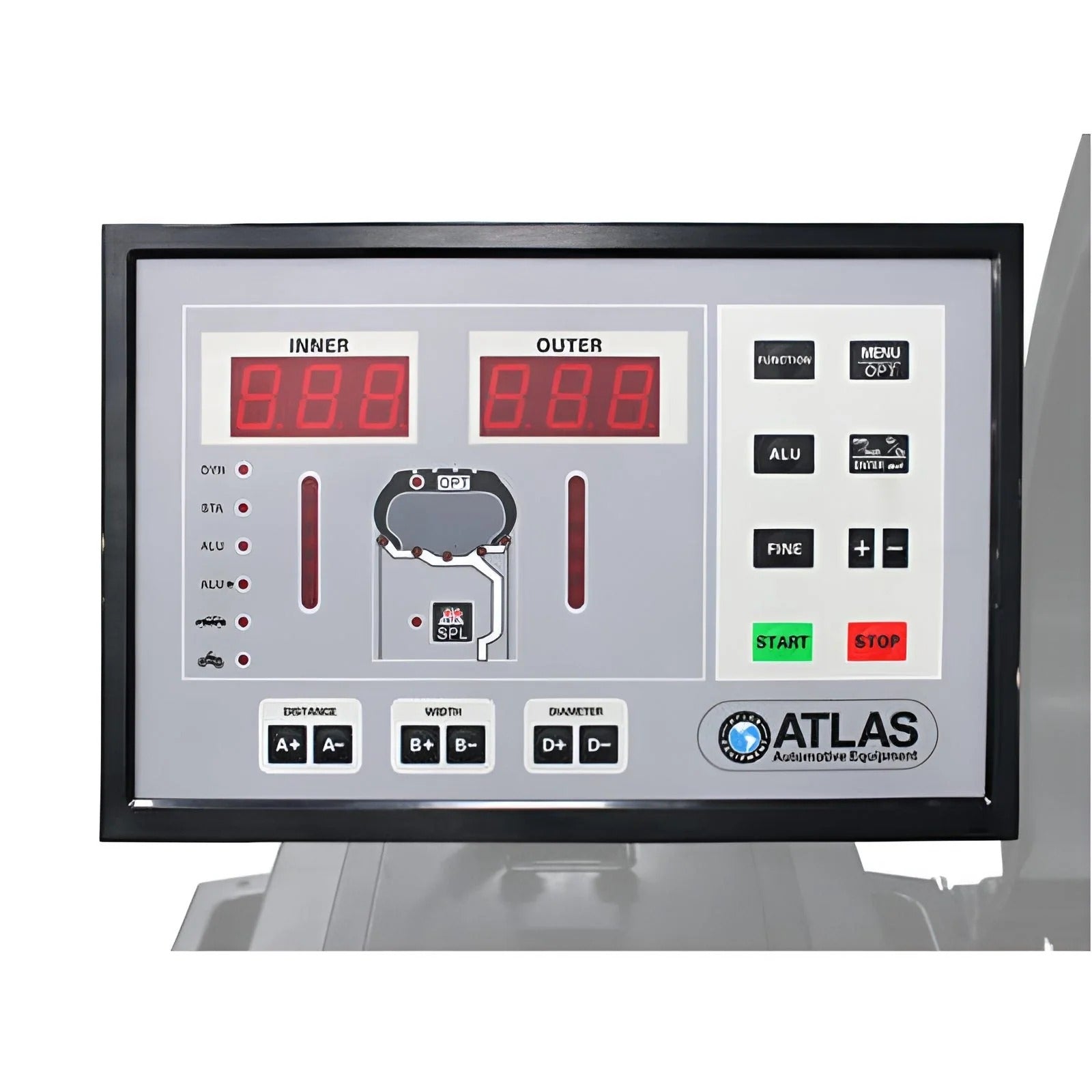 Atlas WB49-2 PRO 3D Computer Wheel Balancer for Cars & Light Trucks, 32” Rim Capacity, 150 lb Max Wheel