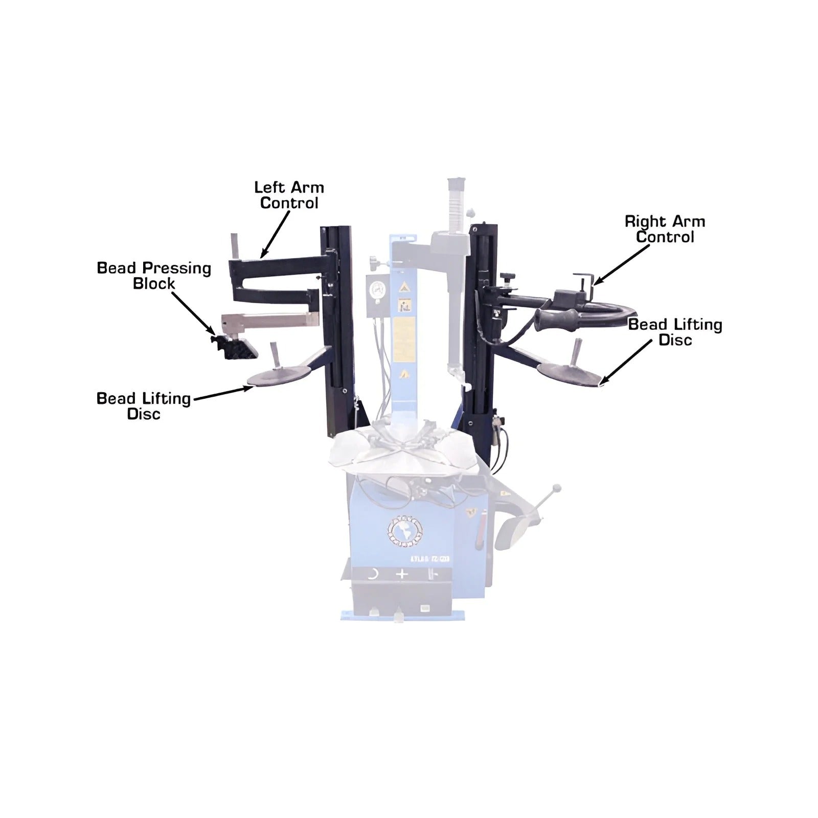 Atlas 200 Series Dual Assist Arms for Tire Changer