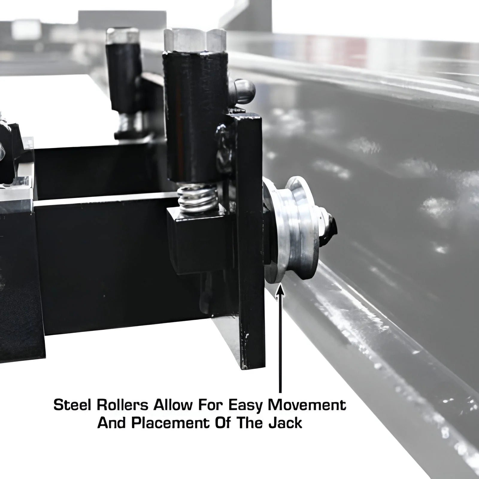 Atlas RJ6 6,000 lb Air/Hydraulic Rolling Bridge Jack – Heavy-Duty Wheel Service Jack for 4-Post Lifts