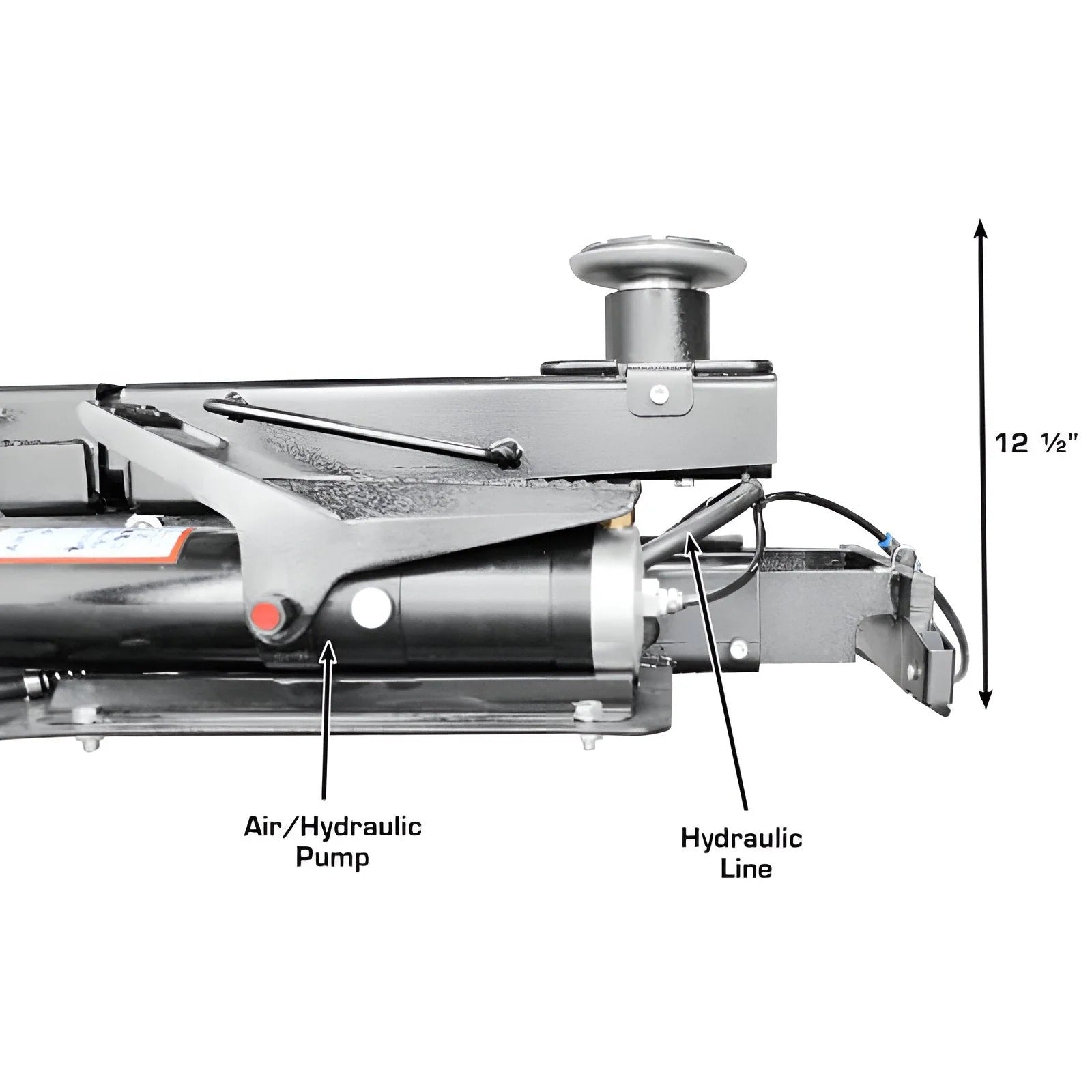 Atlas Platinum RJ7000 7,000 lb ALI Certified Air/Hydraulic Rolling Bridge Jack – Commercial Grade Wheel Service Jack