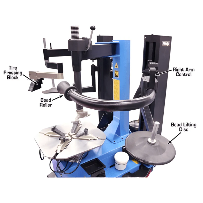 Atlas TC229DAA Rim Clamp Tire Changer with Dual Assist Arms – Commercial Grade