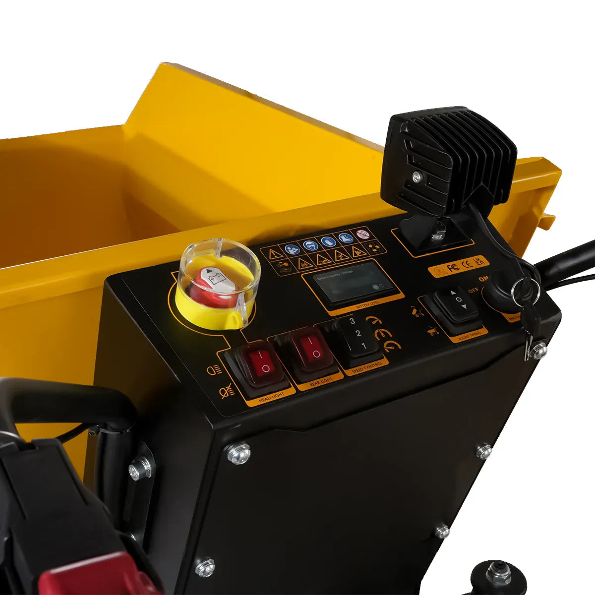 MechMaxx 1100 lb 48V 1000W DC Motor Hydraulic Dump Cart Mini Dumper, Model EH50