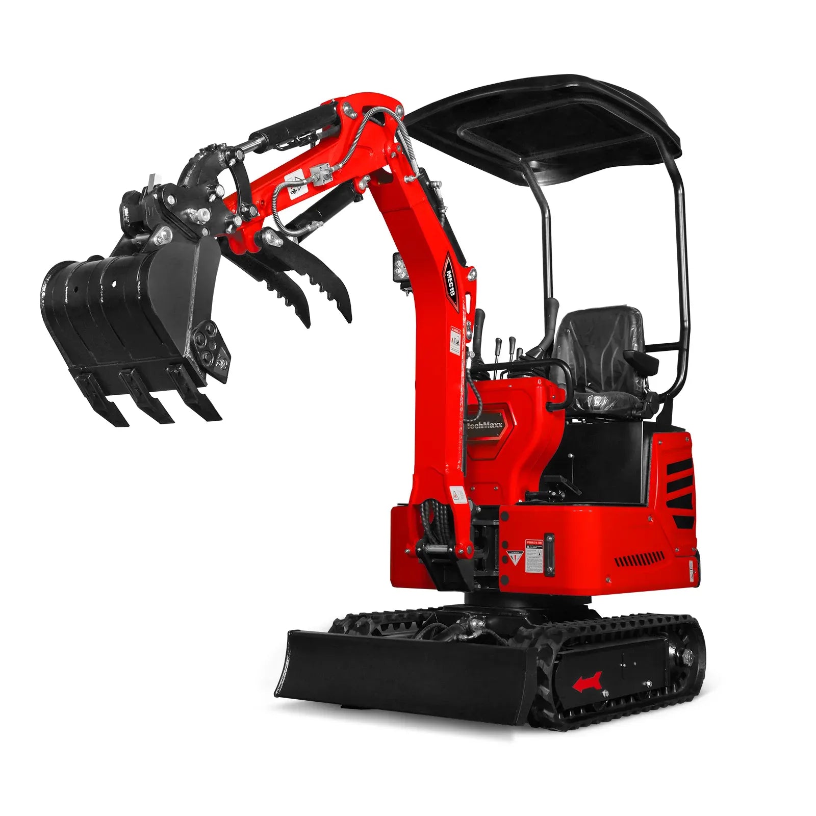 MechMaxx Mini Compact Excavator with HONDA GX390 Engine, 65.7" Max Digging Depth, 2280 lb Operating Weight, Model MEC10
