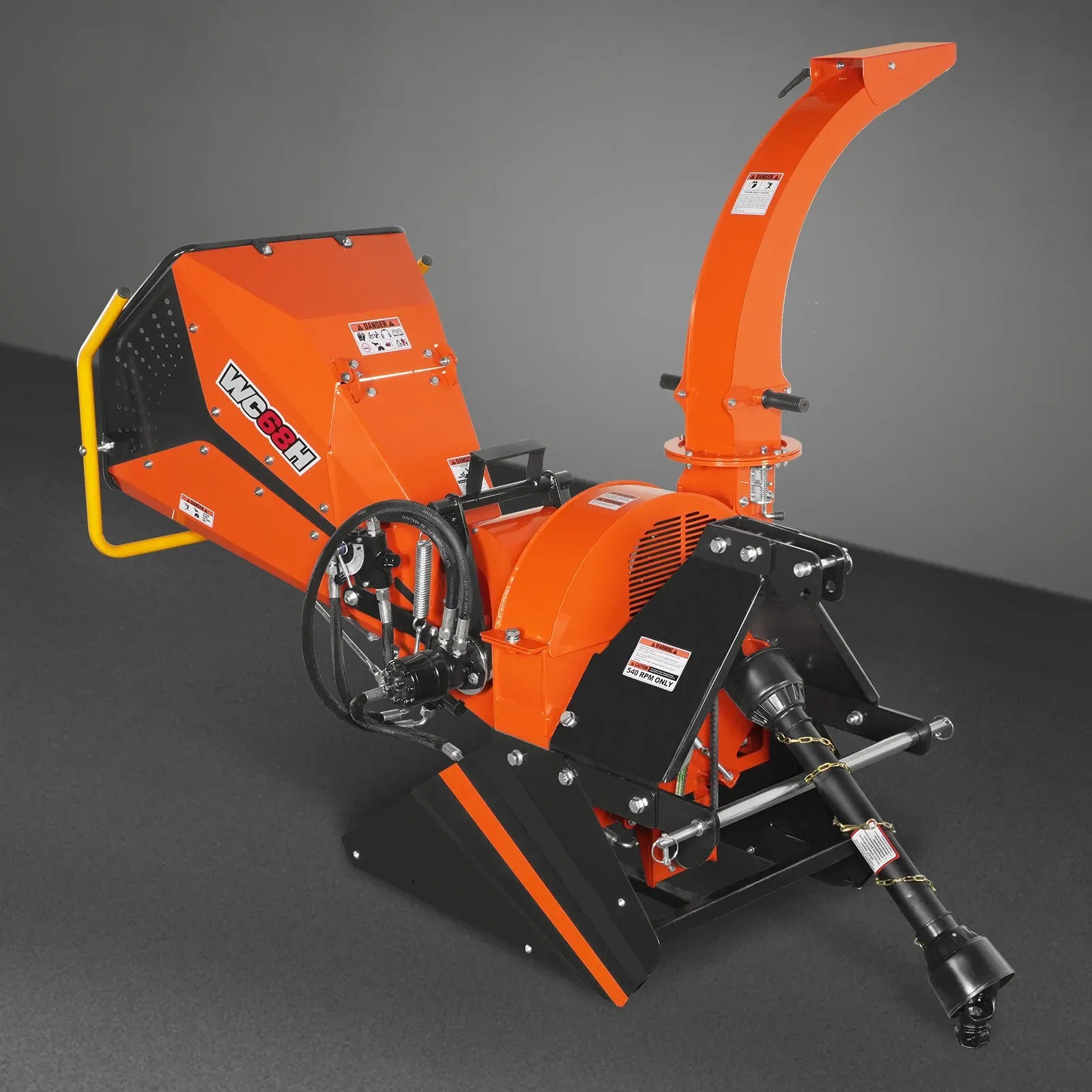 MechMaxx 6" Hydraulic Feeding PTO Wood Chipper for 20–50HP Tractors, Model WC68H