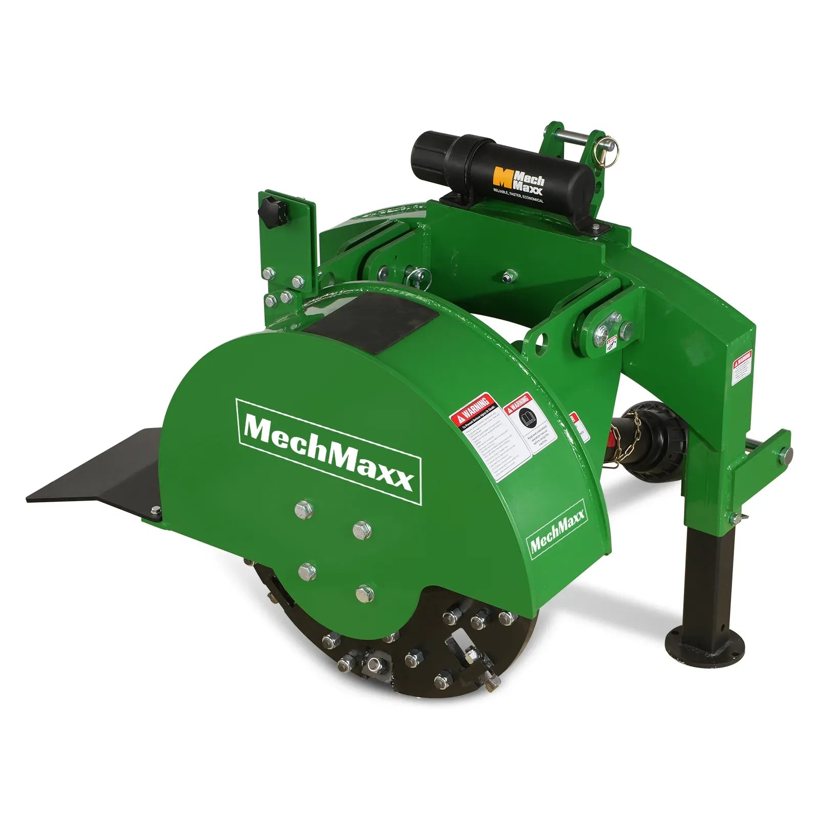MechMaxx 3-Point PTO Stump Grinder with 34 Carbide Teeth for 15–45HP Tractors, Includes PTO Shaft with Slip Clutch, Model SG24