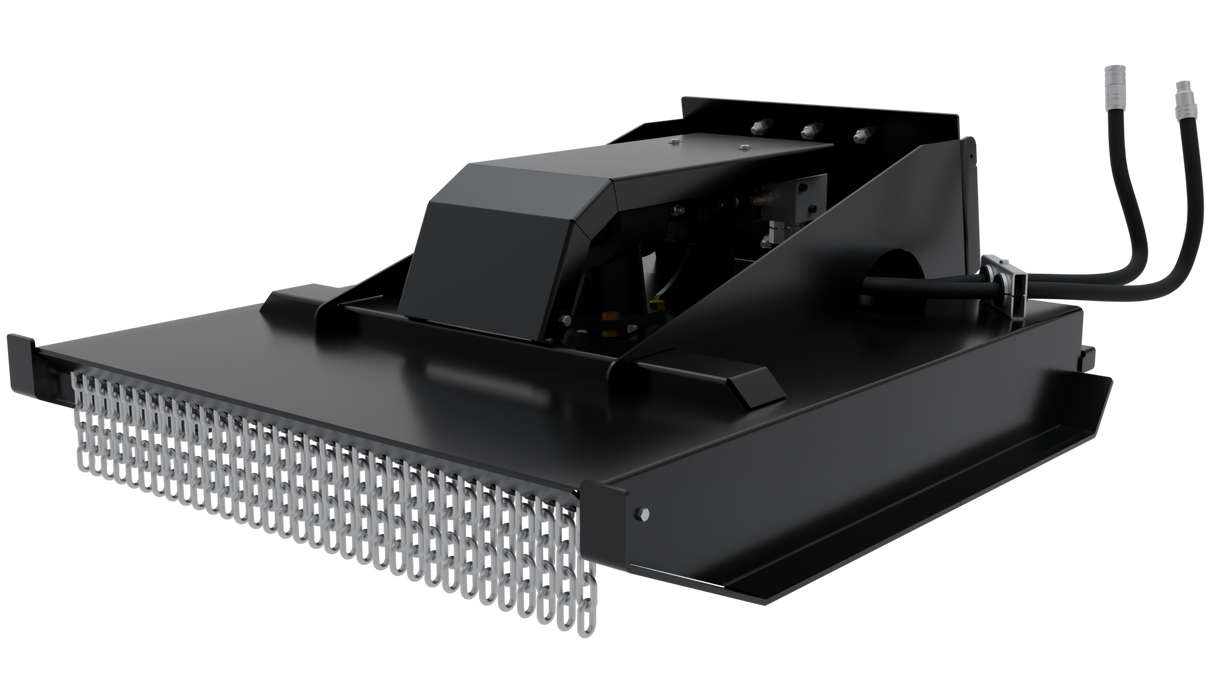 Top Dog Attachments 42 Inch Closed Front Brush Cutter for Toro Dingo and Mini Skid Steers, Low Flow