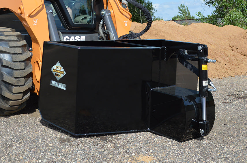 Top Dog Attachments CM55 Concrete Bucket with Manual Discharge, 1/2 Cubic Yard, for Skid Steers and Tractors