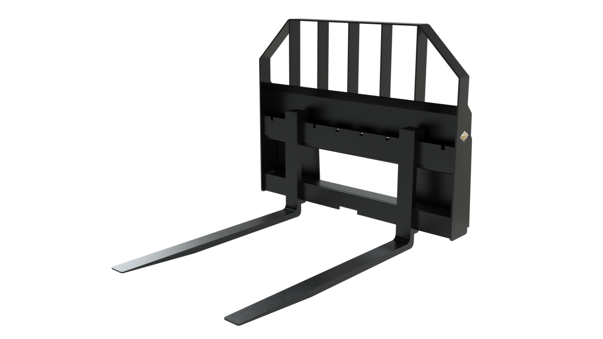 Top Dog Attachments HD Pallet Forks for Skid Steers, 4,400 lb Capacity with Hardox Slider Bar