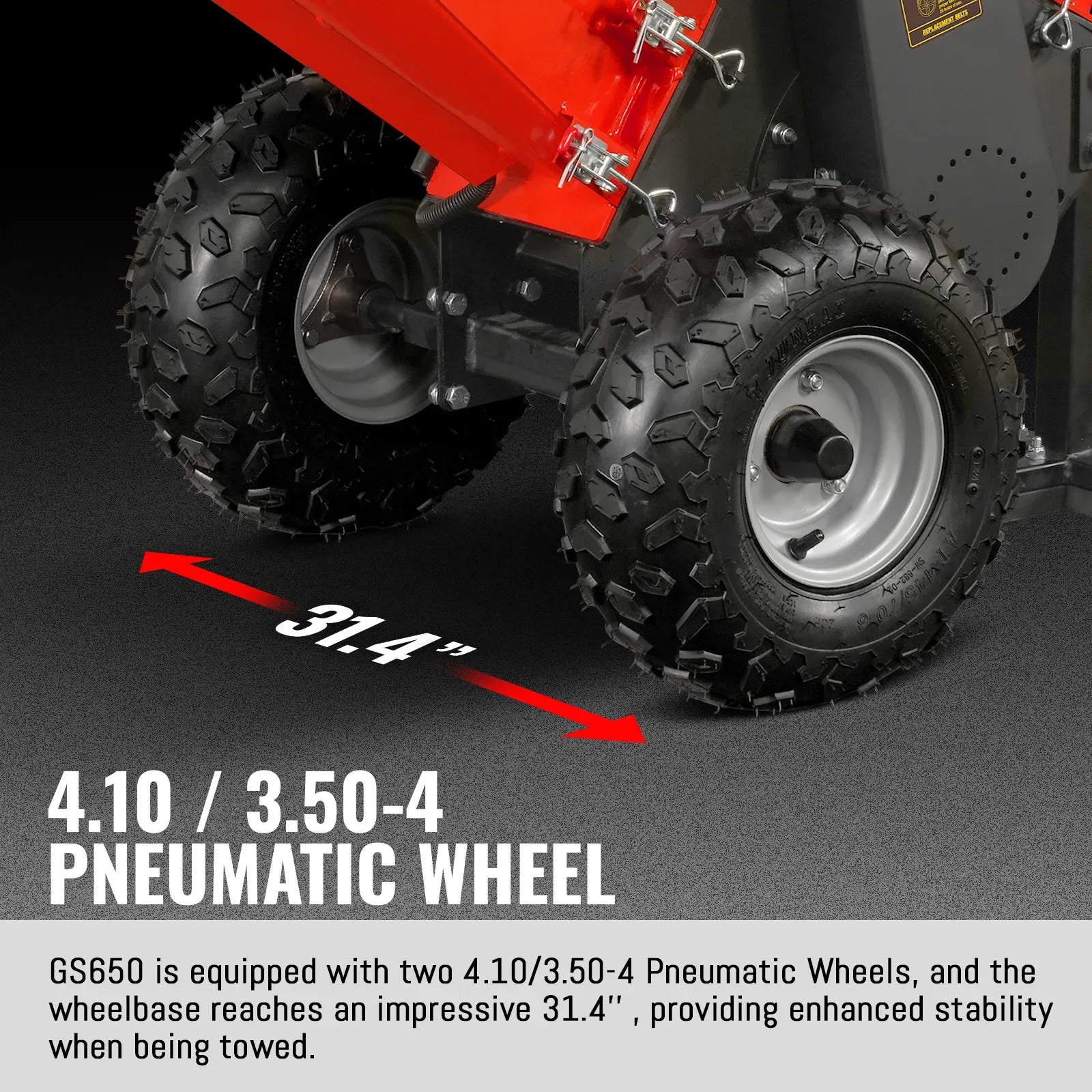 MechMaxx 4" HONDA GX200 Gas Powered Wood Chipper, Model GS650