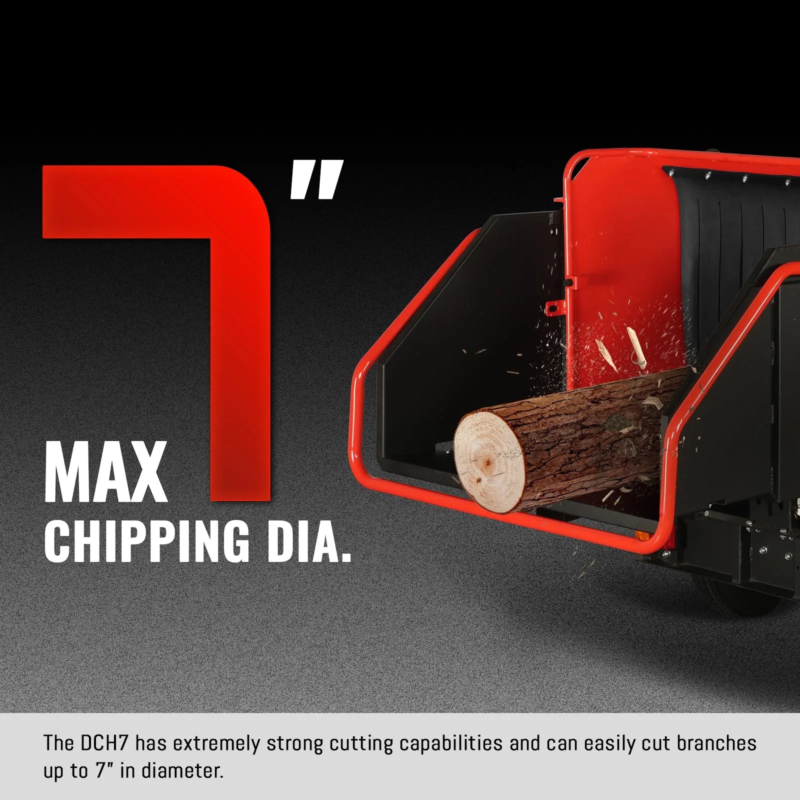 MechMaxx 7" 25HP 750cc ZONSEN Hydraulic Feed Wood Chipper, Model DCH7