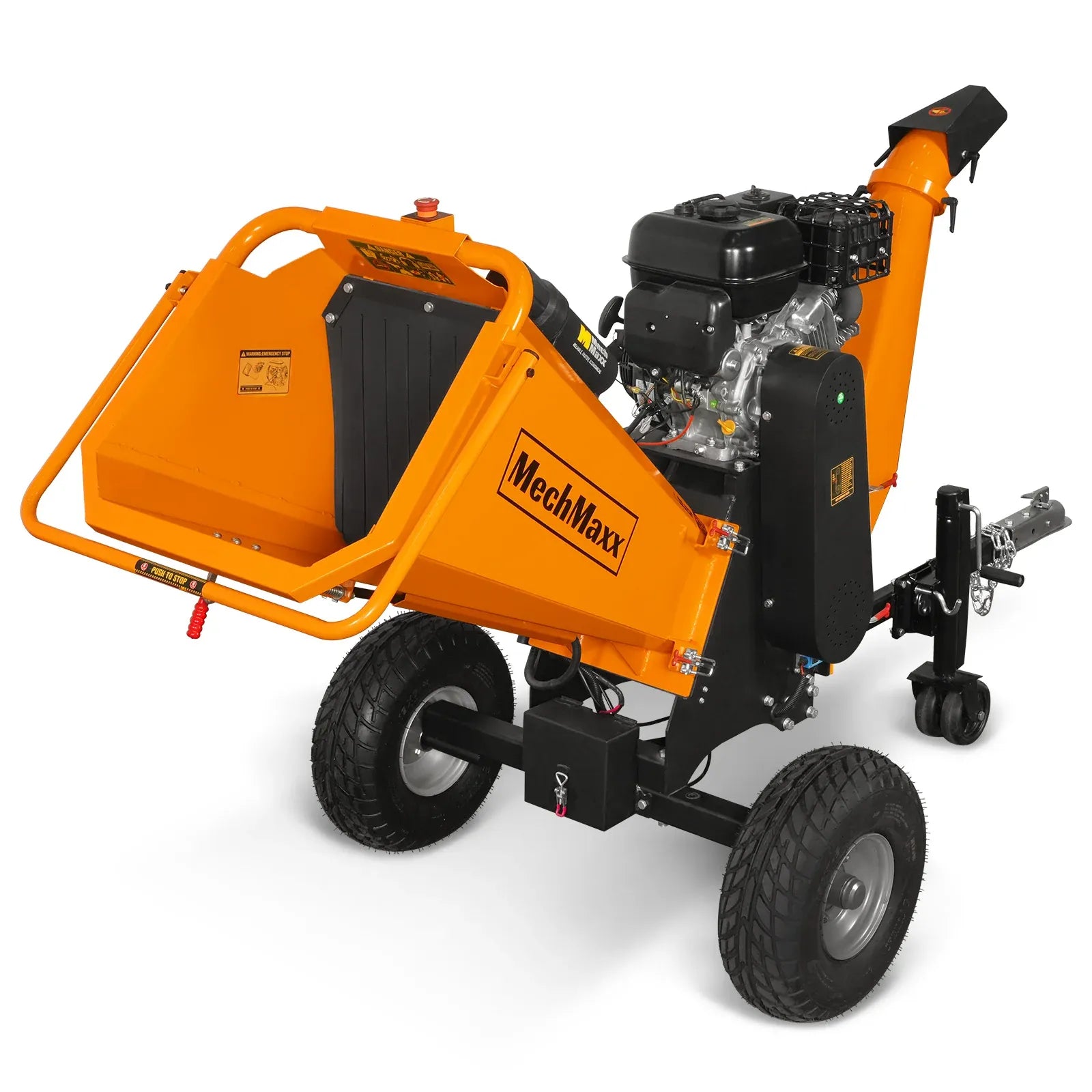 MechMaxx 6" 15HP 459cc ZONSEN E-Start Drum Wood Chipper, Model P4206