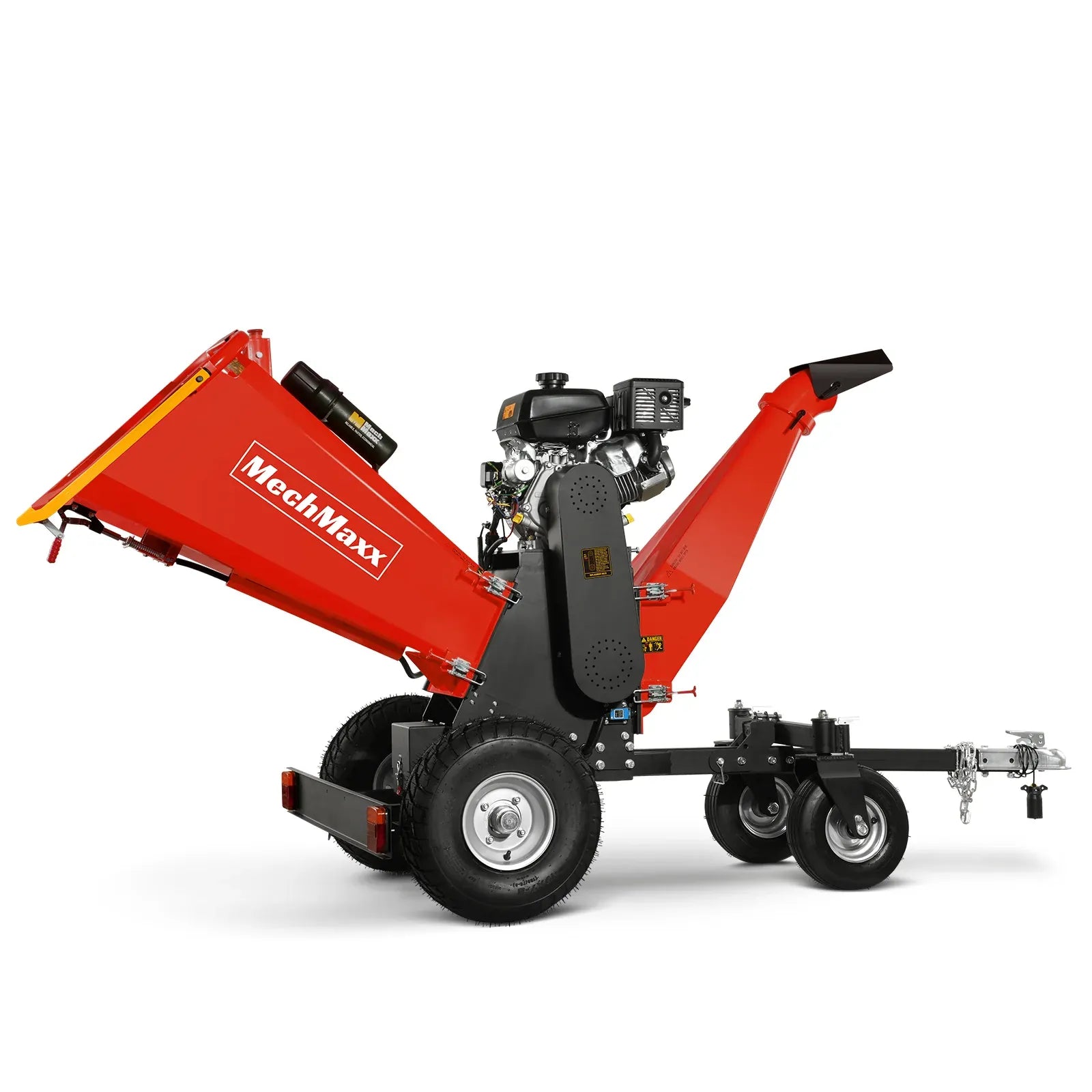 MechMaxx 6" 14HP 429cc KOHLER 4-Wheel Drum Wood Chipper with Taillight, Model B150