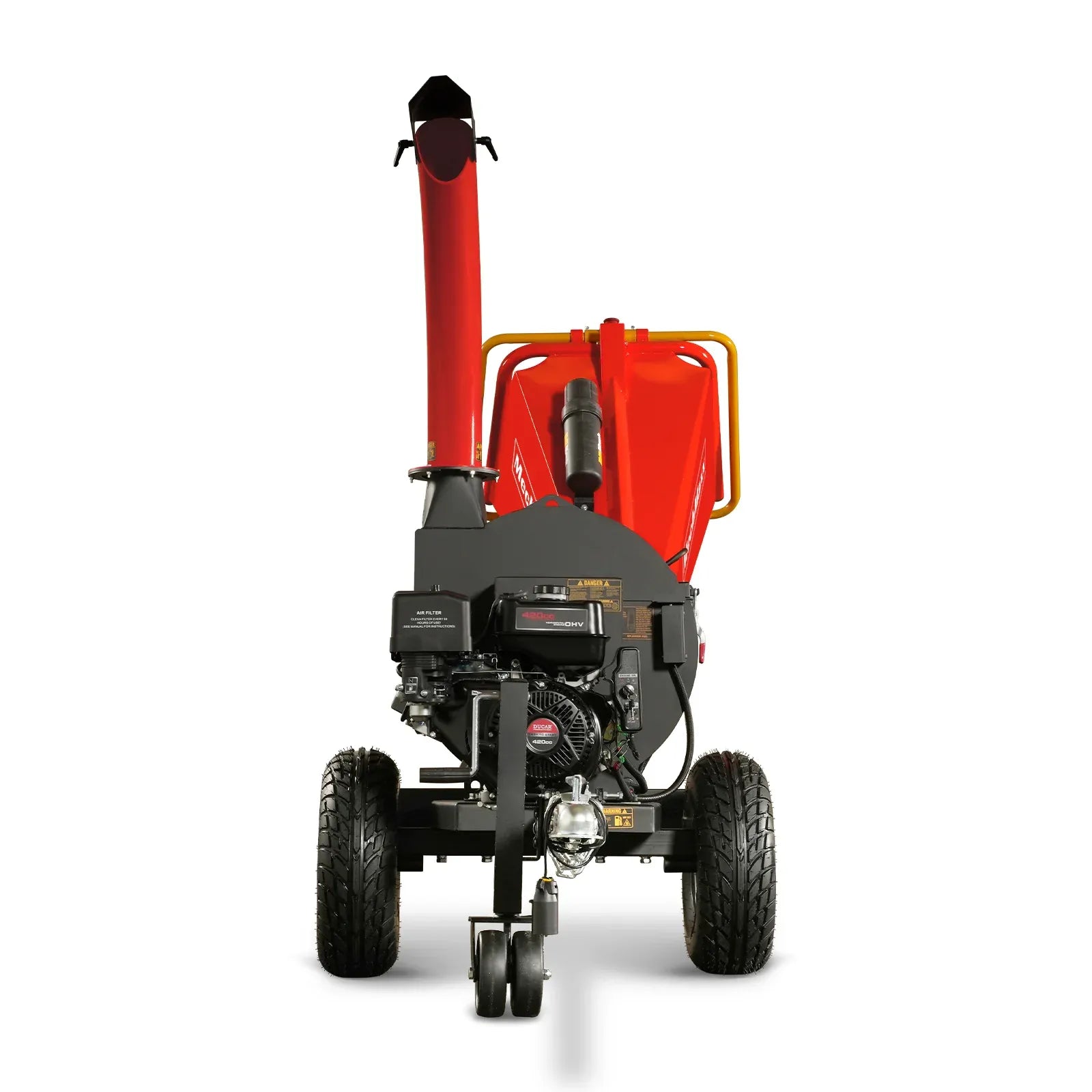 MechMaxx 5" 15HP 420cc DUCAR E-Start Disc Wood Chipper with Taillight, Model P4205