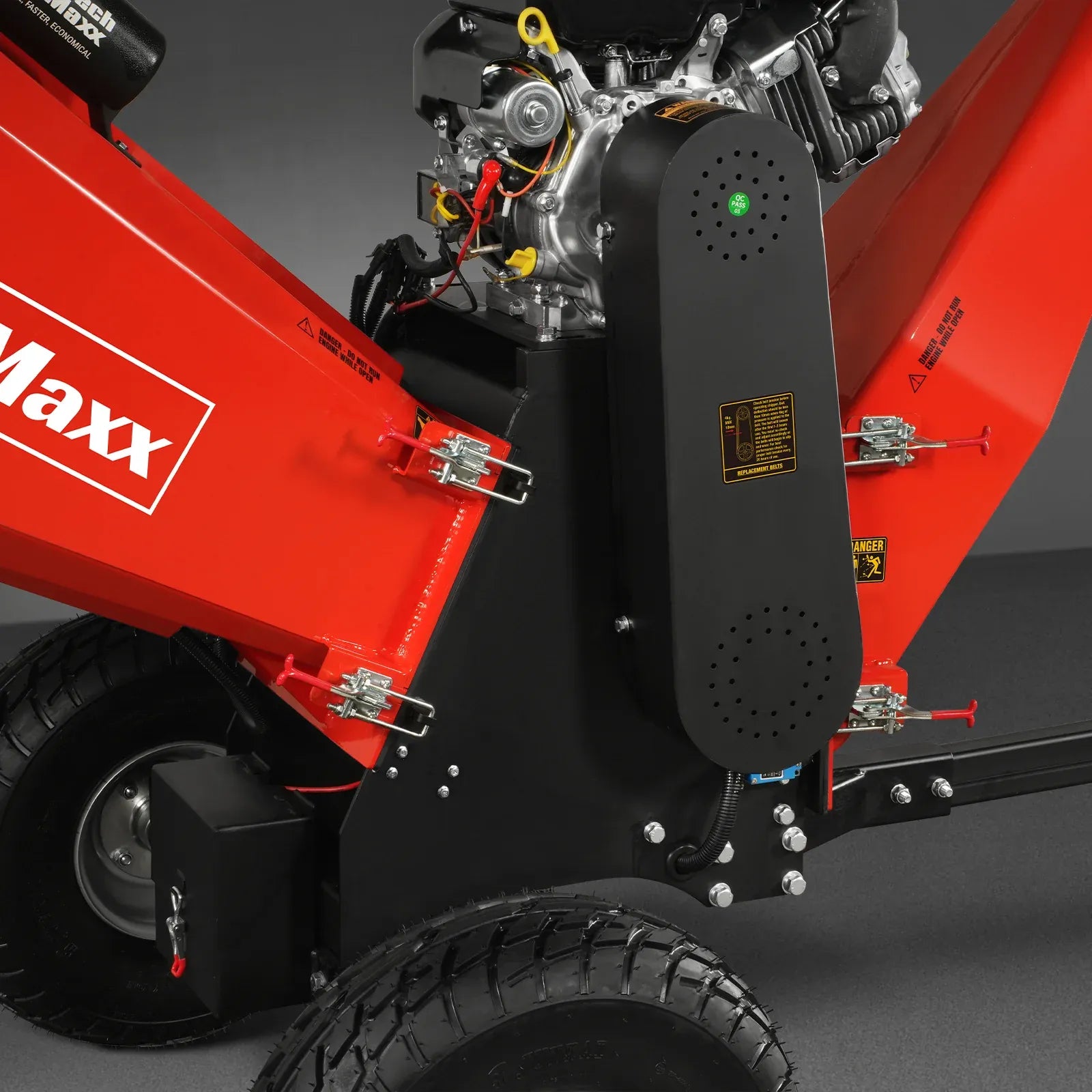 MechMaxx 6" 14HP 408cc VANGUARD E-Start Drum Wood Chipper, Model P4206