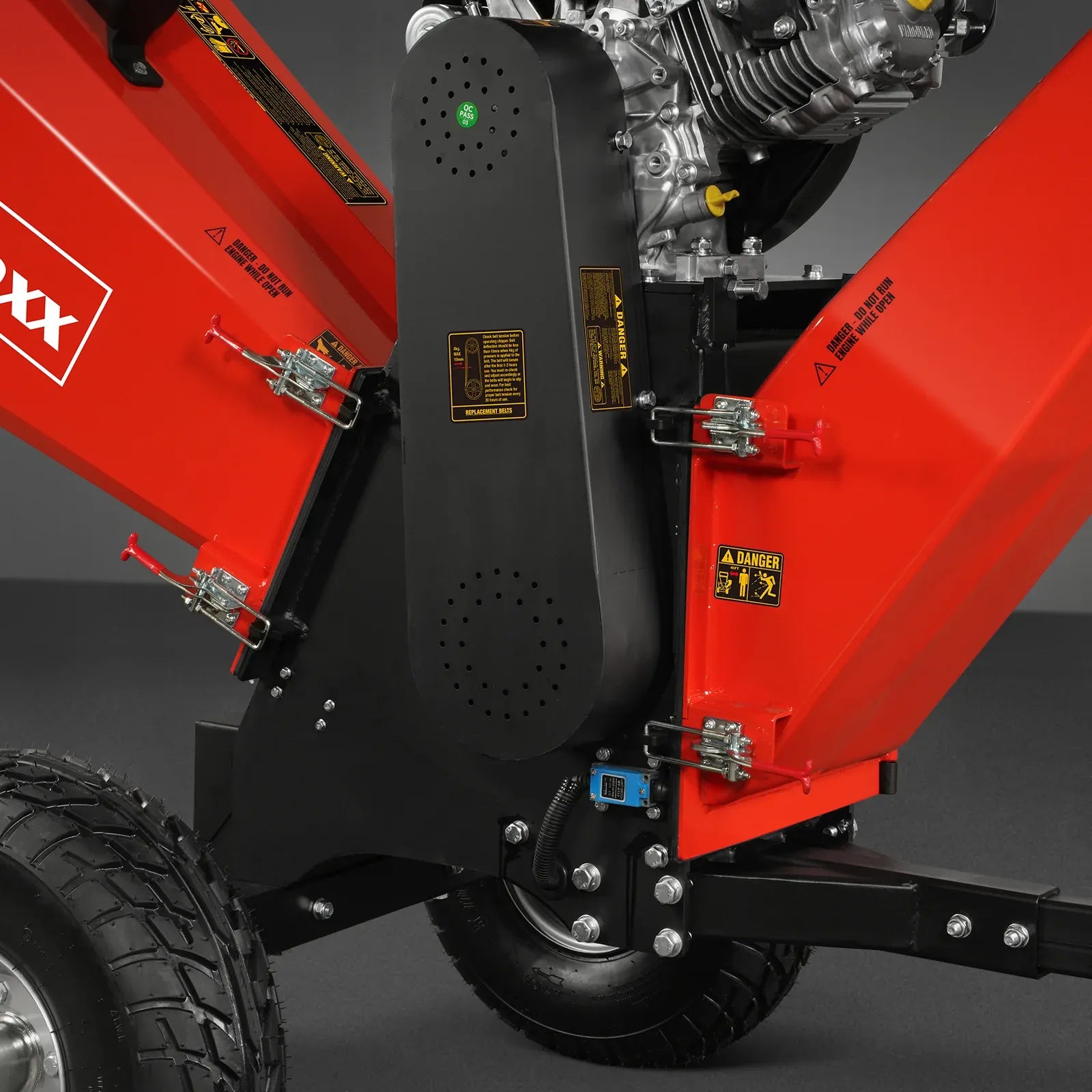 MechMaxx 6" 14HP 408cc VANGUARD E-Start Drum Wood Chipper, Model P4206