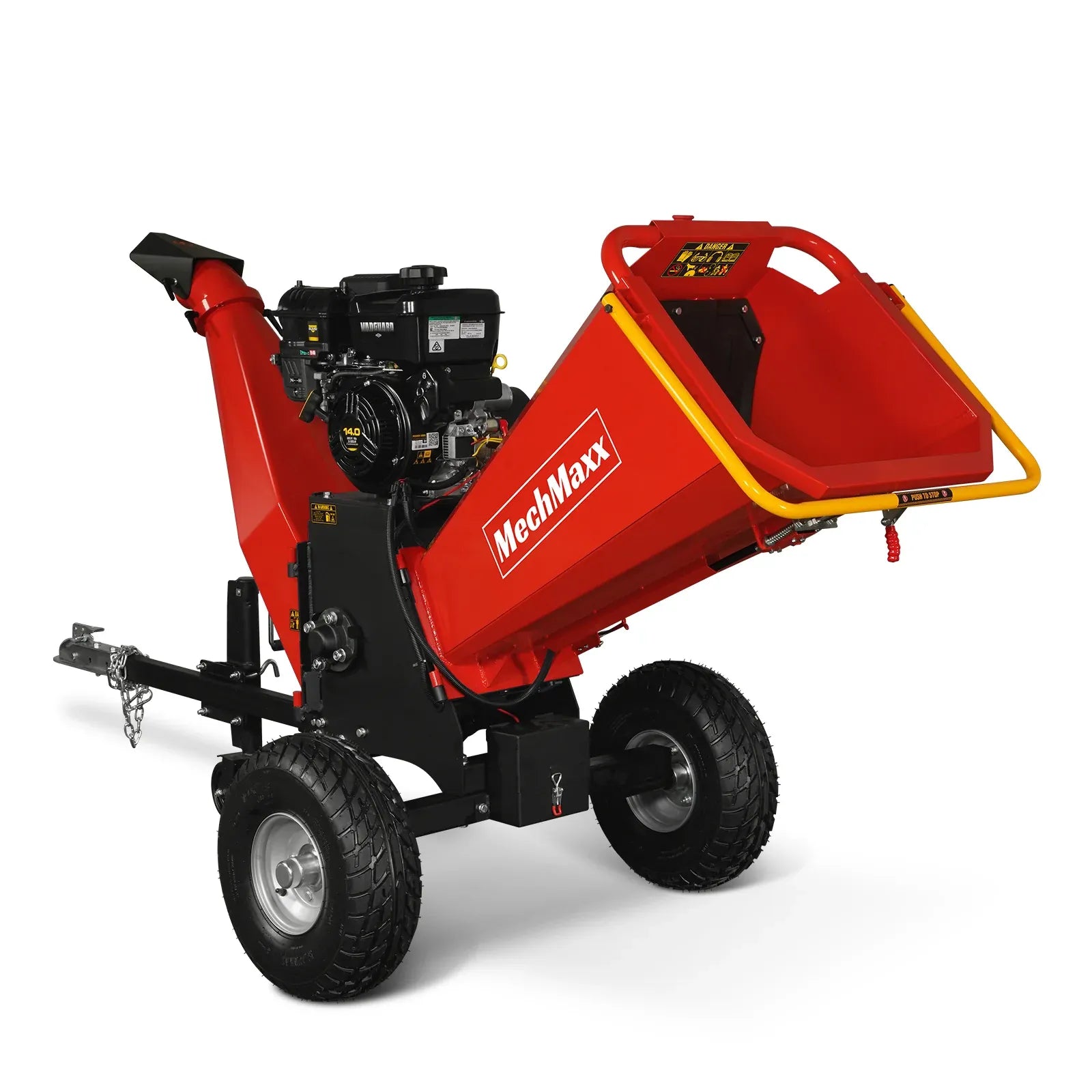 MechMaxx 6" 14HP 408cc VANGUARD E-Start Drum Wood Chipper, Model P4206