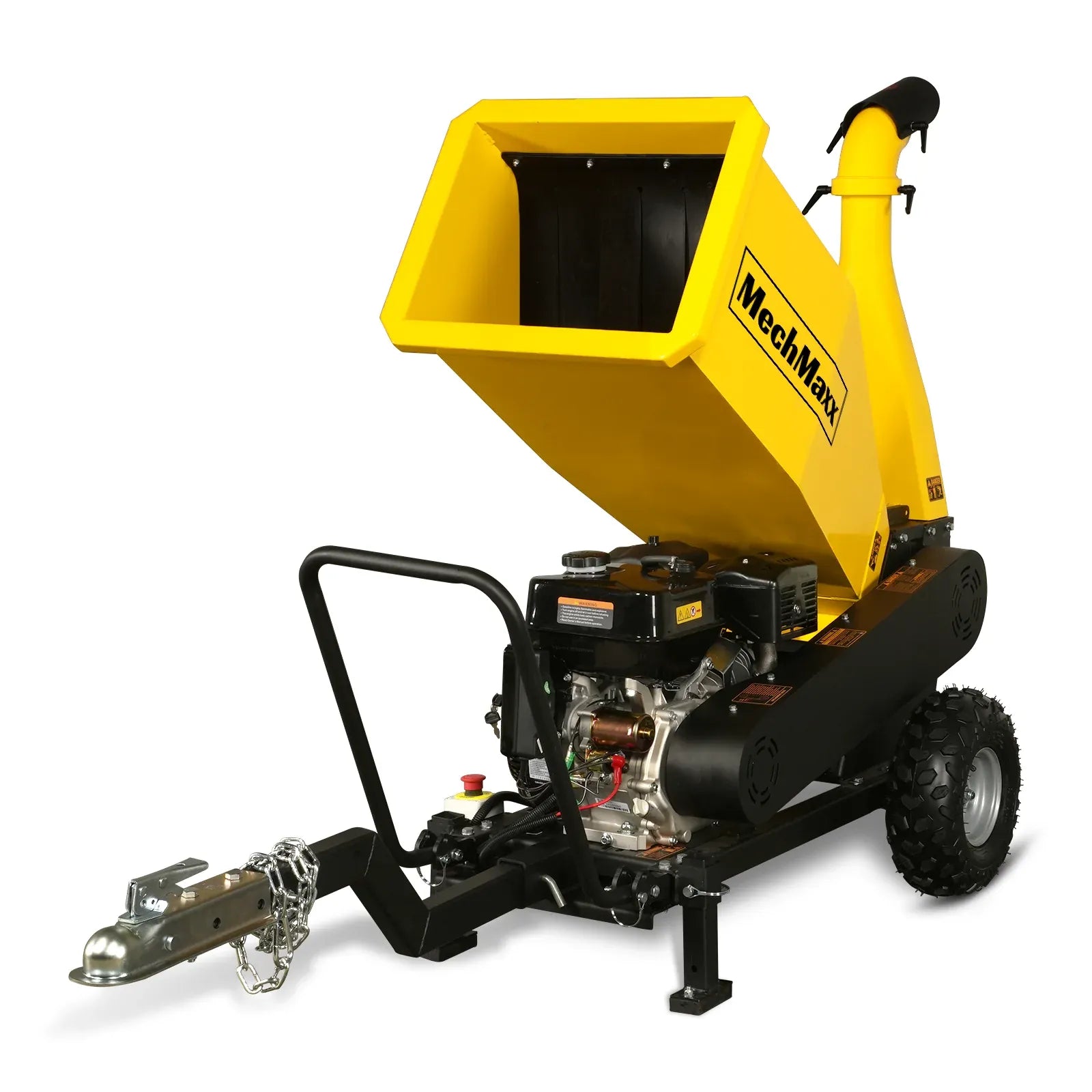MechMaxx 5" 15HP 420cc DUCAR E-Start Drum Wood Chipper with Tow Bar, Model PGS1500