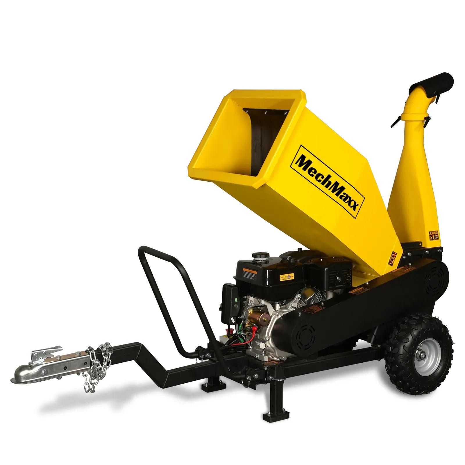 MechMaxx 5" 15HP 420cc DUCAR E-Start Drum Wood Chipper with Tow Bar, Model PGS1500