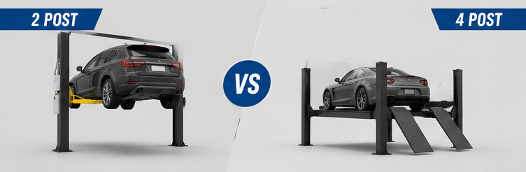 2-Post vs 4-Post Car Lift: Which Should You Buy?